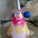 Ideas for creating New Year snowmen with their own hands