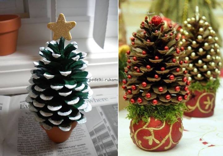Новогодишно дърво от импровизирани материали със собствените си ръце. зимни ръчно изработени елементи 