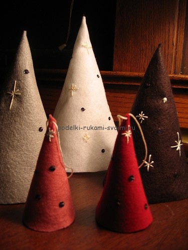 New Year's tree from improvised materials with their own hands. winter handmade items 