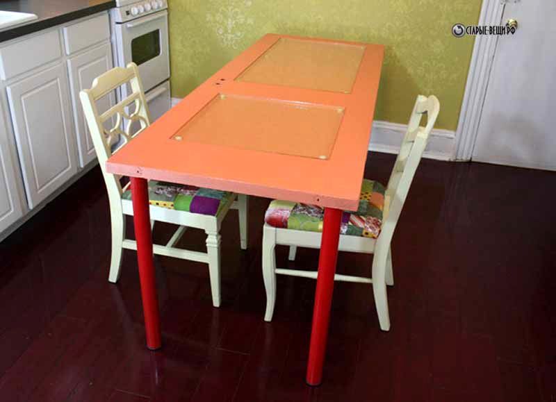 Dining table from the old door