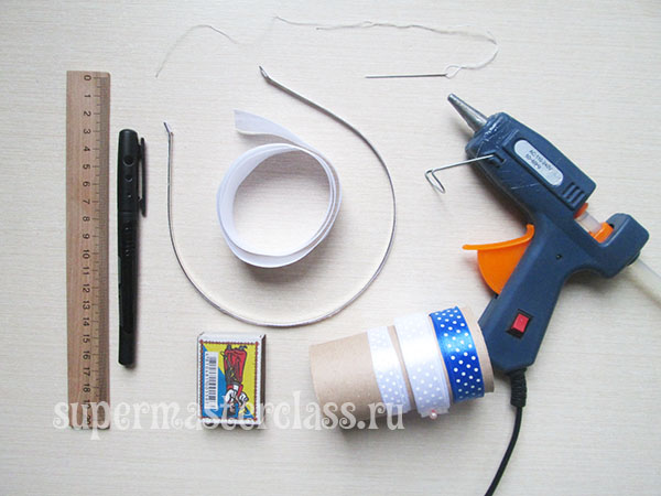 Материали и инструменти за създаване на джанта с лък