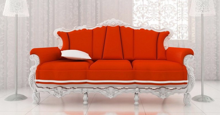 Bright sofa in the interior: choose a color
