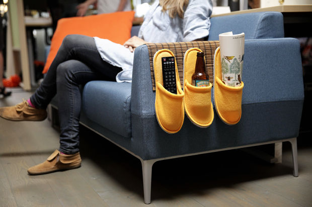 Organizer for the sofa with your own hands