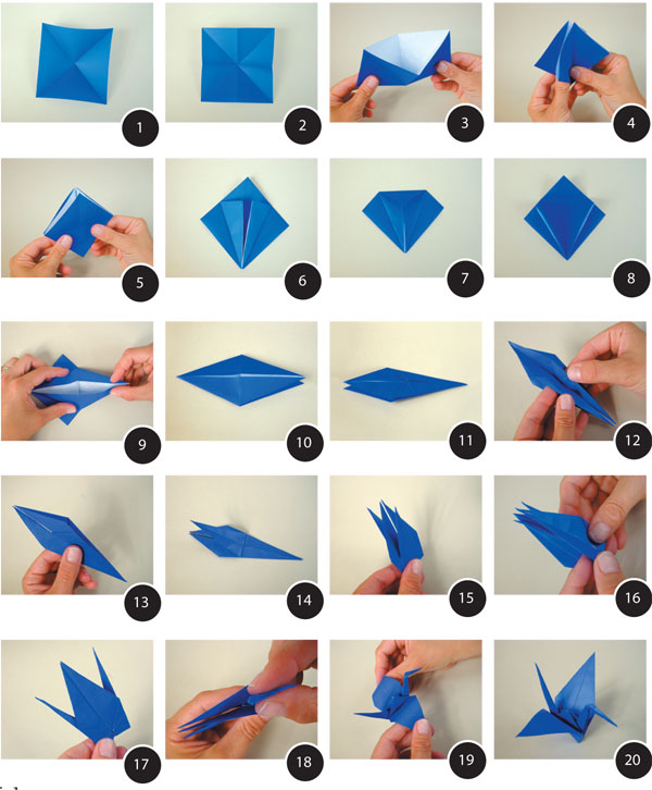  Оригами схема bird2