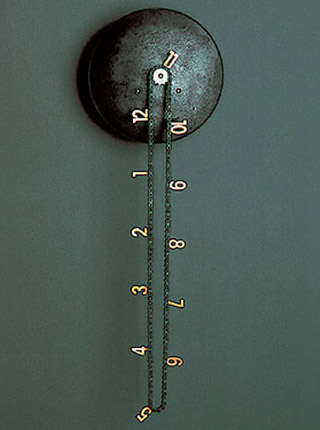 Originální nástěnné hodiny bez střelce