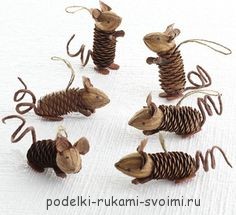 autumn children's crafts made of cones (19)