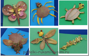 Autumn crafts with children