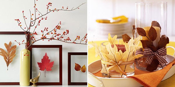 Есенни интериори - украсете с даровете на природата