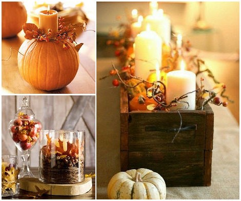 Candles for autumn interiors