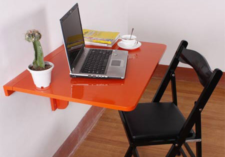 Folding table for working with laptop
