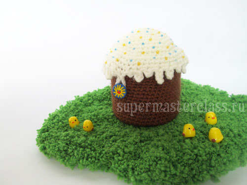 How to tie crochet easter cake