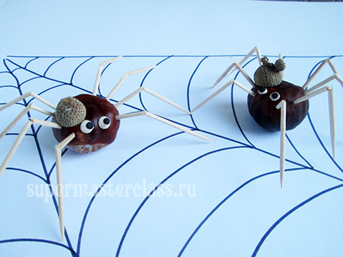 How to make a chestnut spider