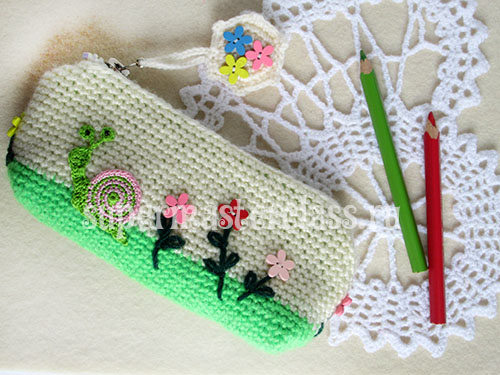 Crochet pencil case: master class