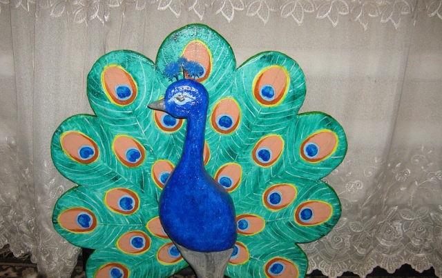 Styrofoam Peacock 