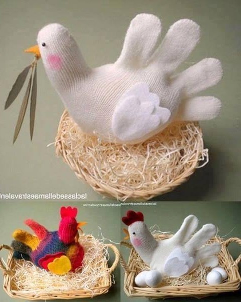 Craft a Rooster from a Glove