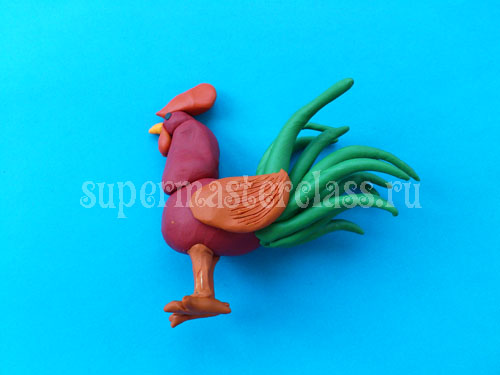 Plasticine Sculpting: Rooster
