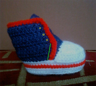 knitted booties