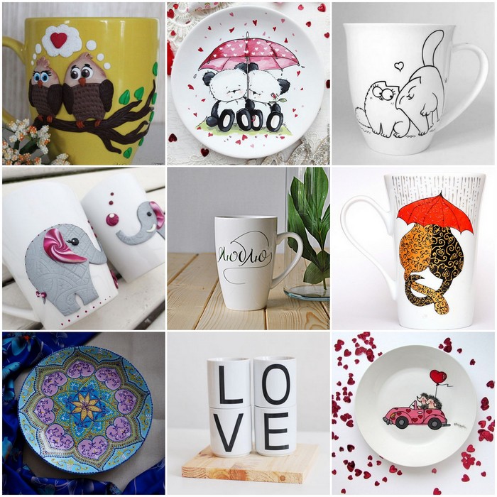 Painting plates or mugs - gift idea