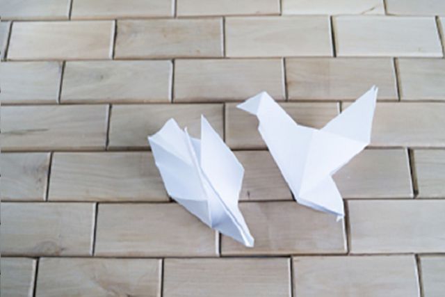 Dove of origami 
