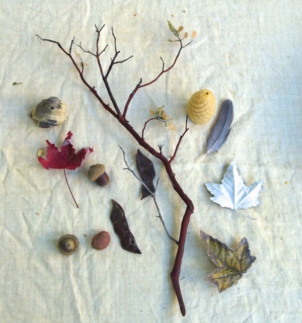 Crafts made of natural material in the garden. Fairy yourself