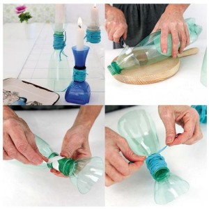 Handmade crafts from plastic bottles