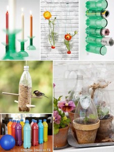 Crafts for a summer residence with own hands from plastic bottles