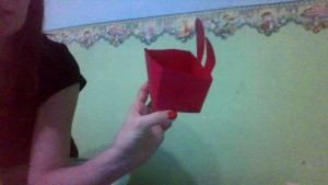Origami. Bunny with your own hands. 