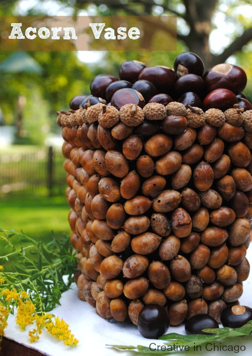 Crafts from chestnuts and acorns with their own hands 