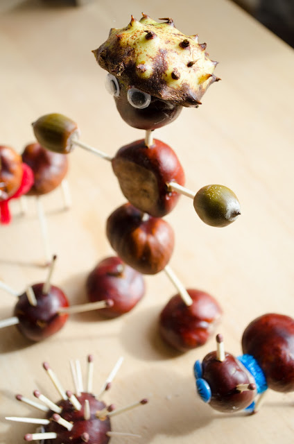 Crafts from chestnuts and acorns with their own hands 