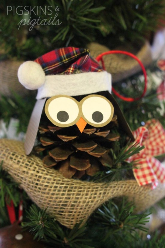 Crafts from cones - Christmas-tree toys