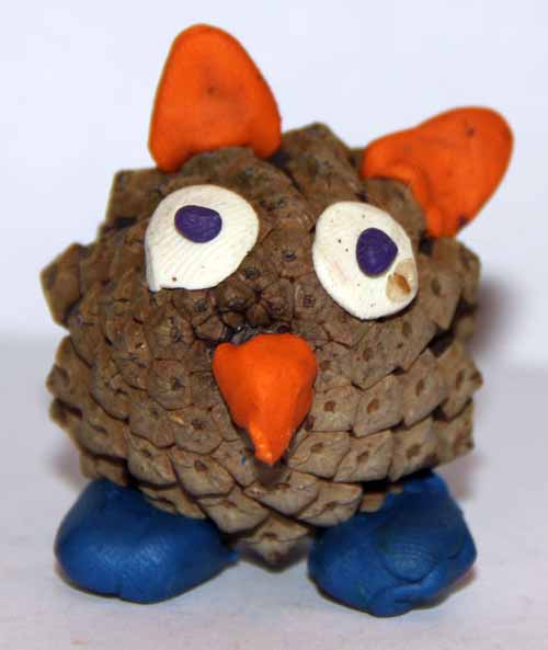 Crafts from cones with your own hands - Owl