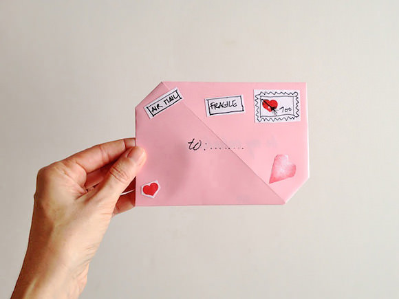 Ambachten voor 14 februari. Gift - een liefdesbrief met uw eigen handen.