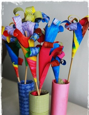 Řemesla 8. března v mateřské škole. Květiny vlastními rukama