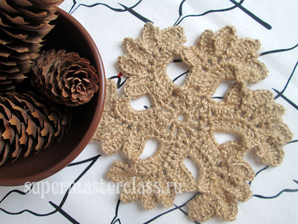 Coasters crochet: schemes and description