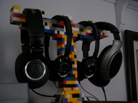 Headphone stand with your own hands