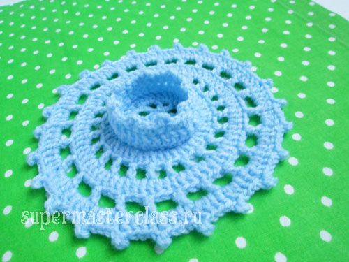 Master class on crocheted stand for eggs