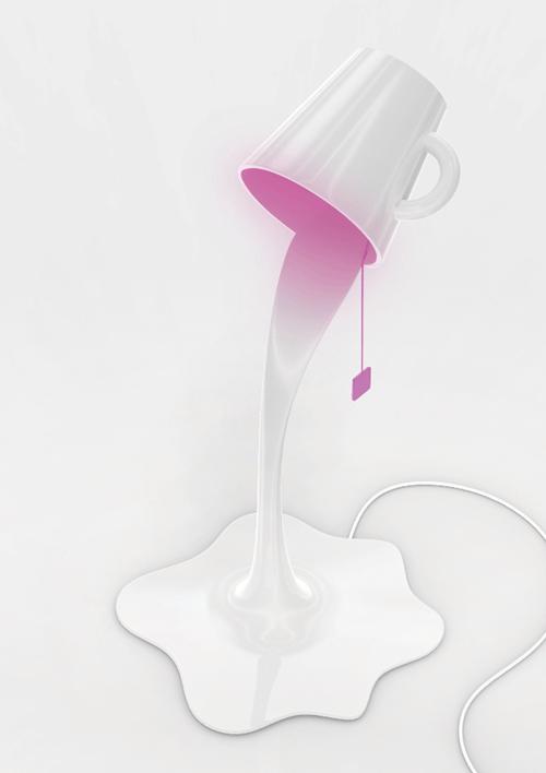Pouring Light color lamp from Yeongwoo Kim