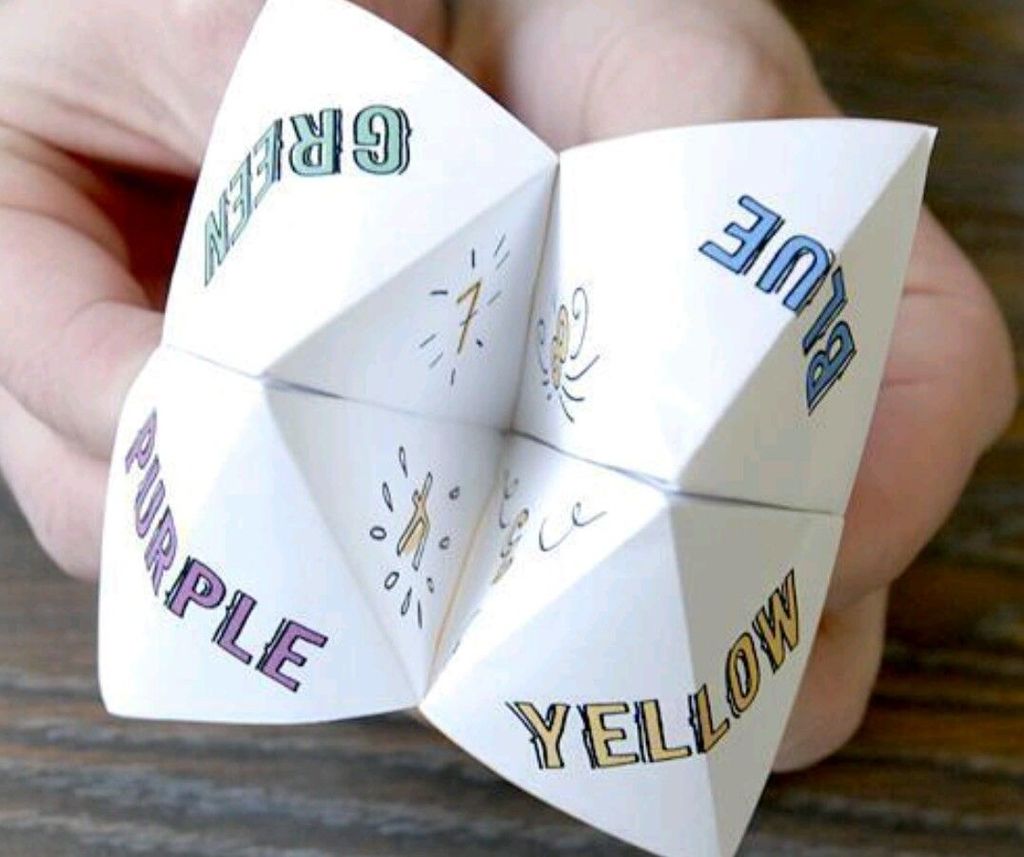 Hoe maak je een origami fortune teller