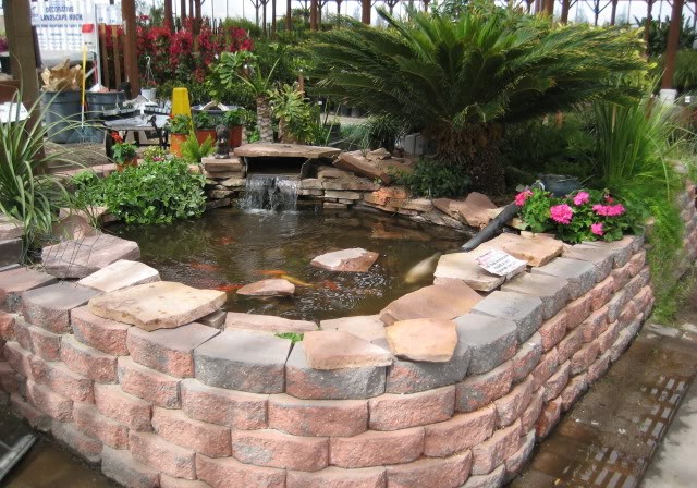 raised decorative pond