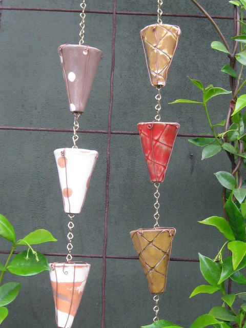 rain chains Colorful Ceramic Rain Chain