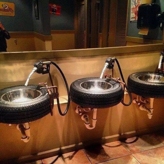 Sinks stylized for automotive wheels