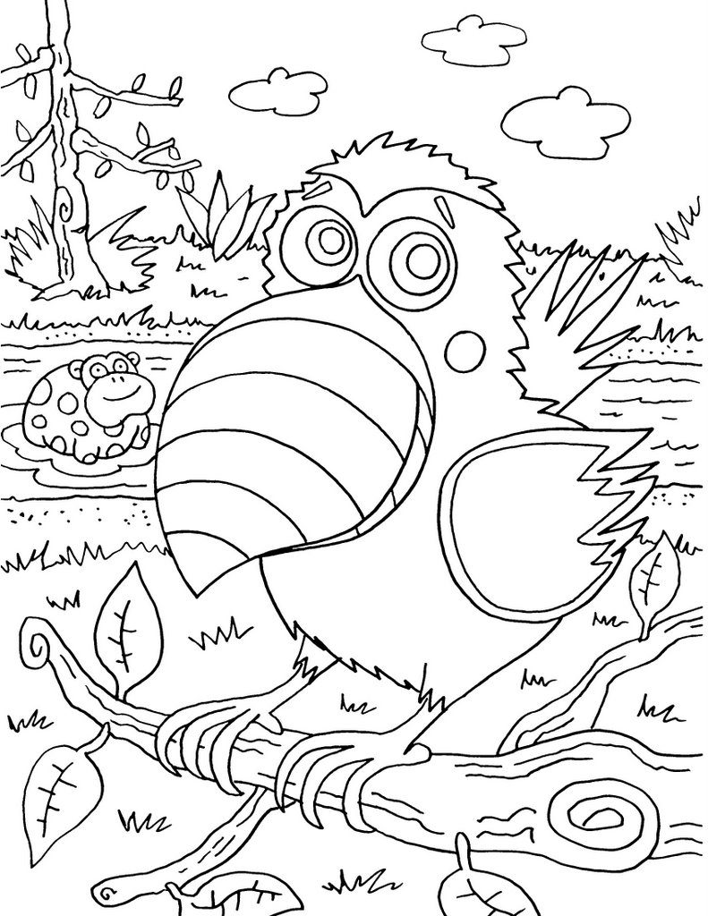 Coloring summer for children. Free download summer coloring.