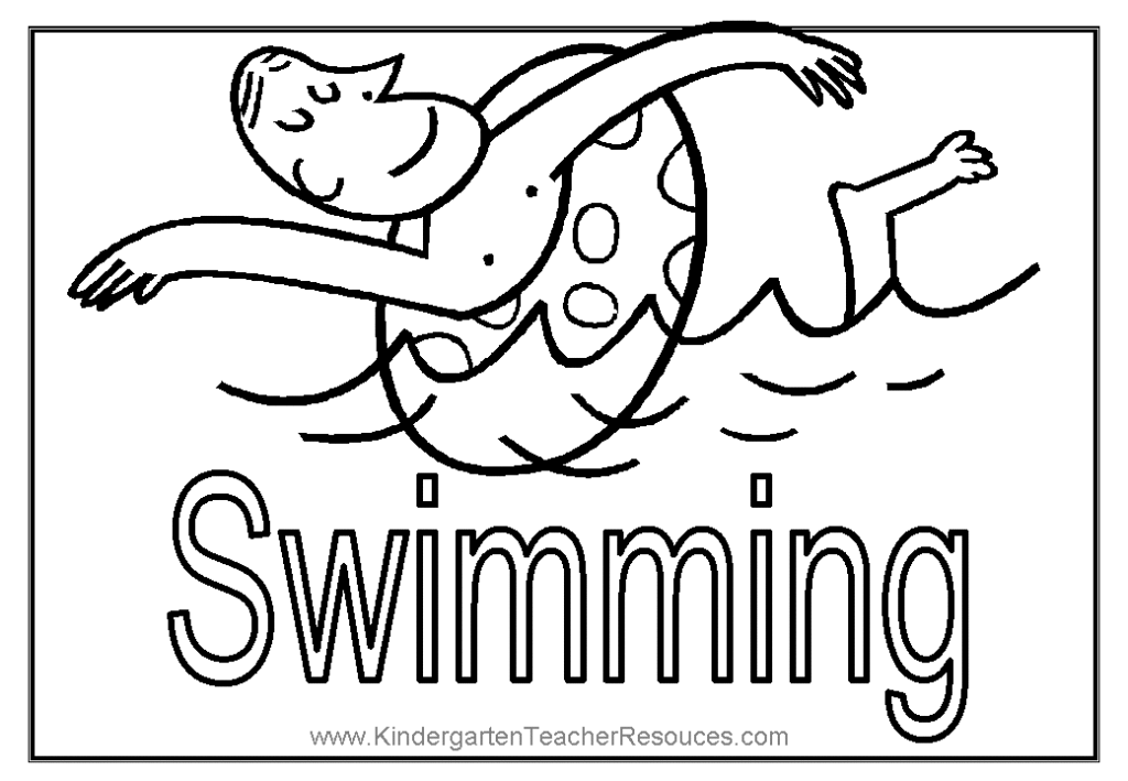 Coloring summer for children. Free download summer coloring. English