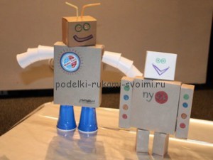 robot with their own hands. how to make a robot out of the box