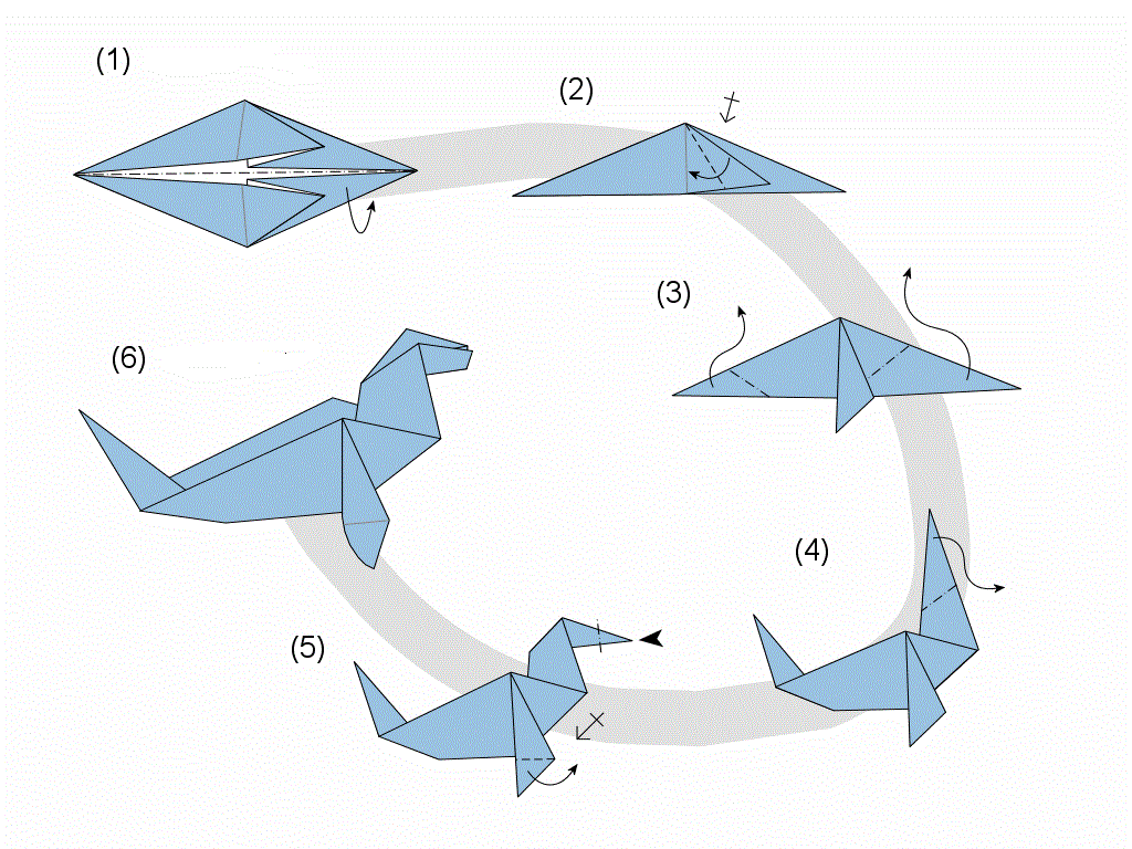 Схема за печат на Оригами