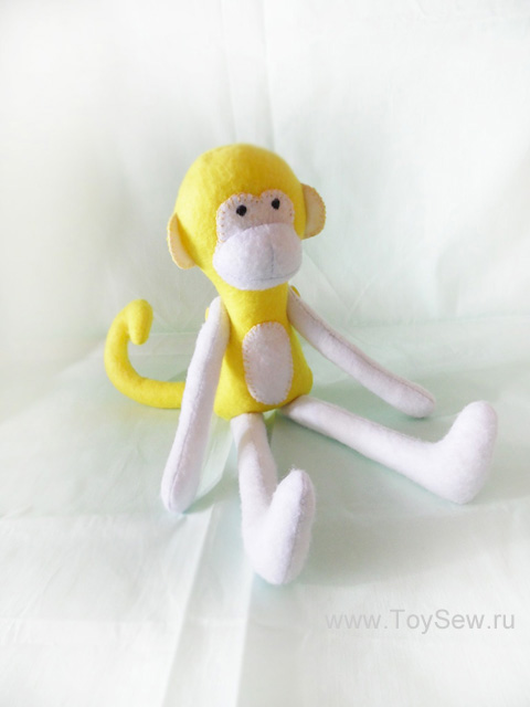 Sew a monkey from cloth