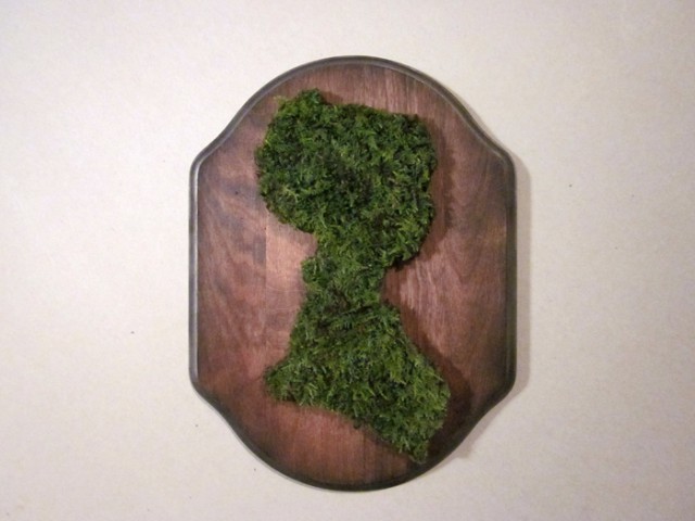 Female silhouette of moss, p.m.feist