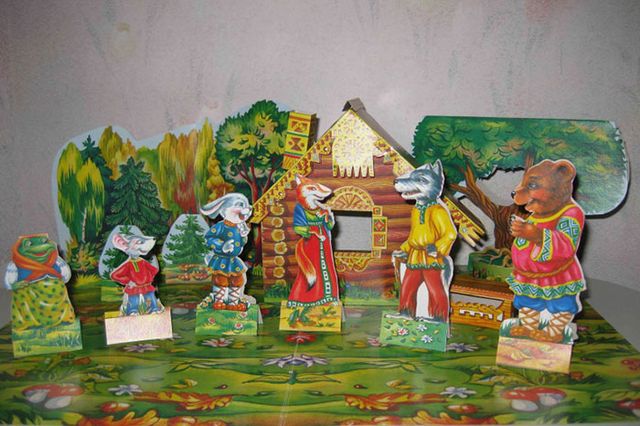 Puppet Theater Fairy Tale Beet Ripka Repka Turnip 7 characters 