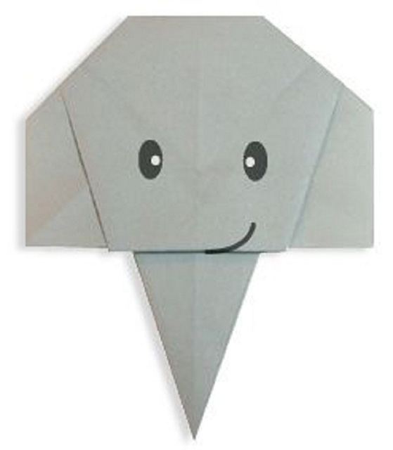 Слон от хартия (оригами) -3
