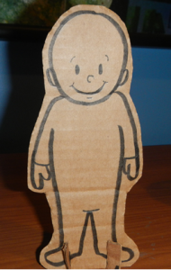 Cardboard doll